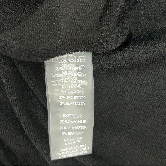 NWT Women’s Size 3X Calvin Klein Hooded Embellished Logo Shirt Dress in Black - Picture 5 of 8